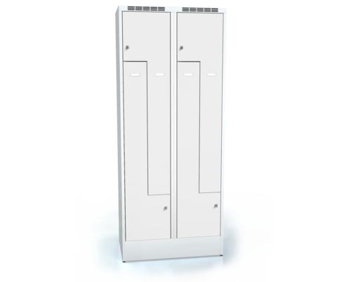 Cloakroom locker Z-shaped doors ALSIN 1920 x 800 x 500